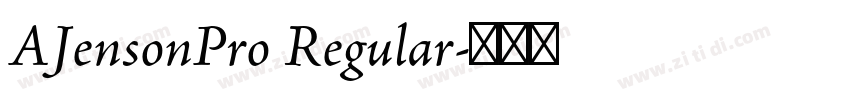 AJensonPro Regular字体转换